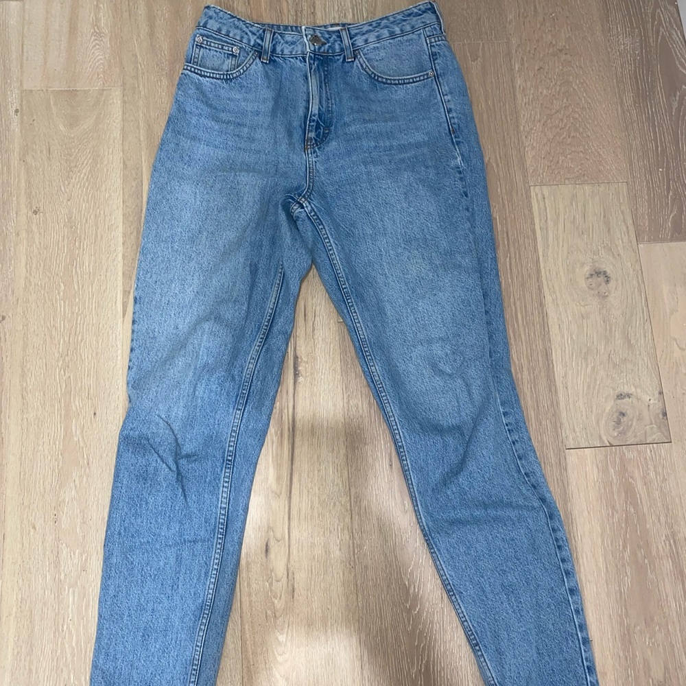 Topshop Bleach Mom Jeans